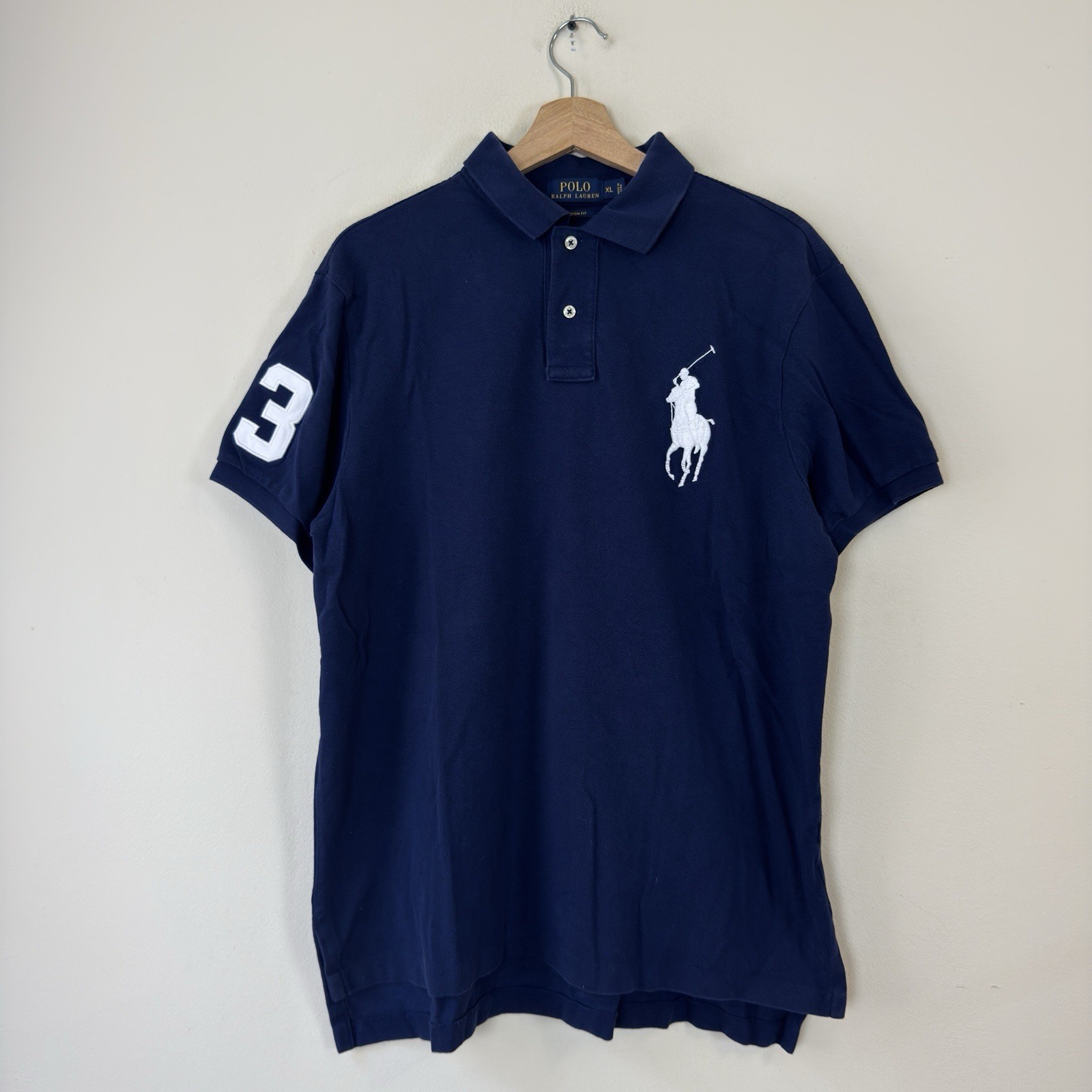 Vintage Polo Ralph Lauren Men\'s Big Logo Rugby Short Sleeve Cotton Tee Shirt XL Vintage Polo Ralph Lauren Men\'s Big Logo Rugby Short Sleeve Cotton Tee Shirt XL