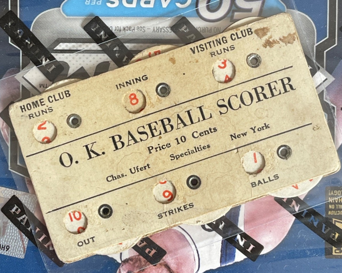 Vintage 1920s O.K. Baseball Scorer Pocket Mechanical Clicker - Detroit Barber Vintage 1920s O.K. Baseball Scorer Pocket Mechanical Clicker - Detroit Barber