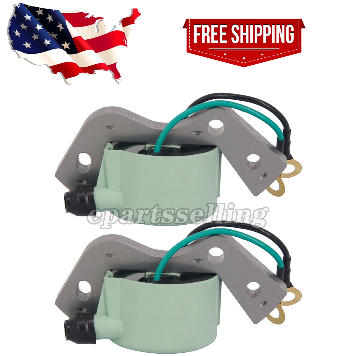 2Pcs 0584477 Ignition Coil For 584477 582995 580416 Sierra 18-5181 OMC Johnson