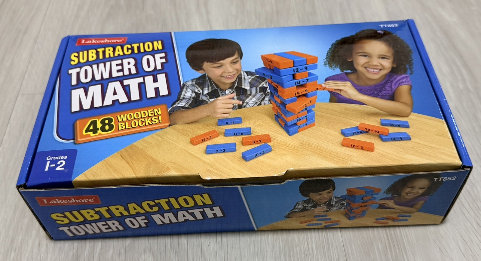 Lakeshore Learning Subtraction Tower of Math Game 48 Wooden Blocks Lakeshore Learning Subtraction Tower of Math Game 48 Wooden Blocks