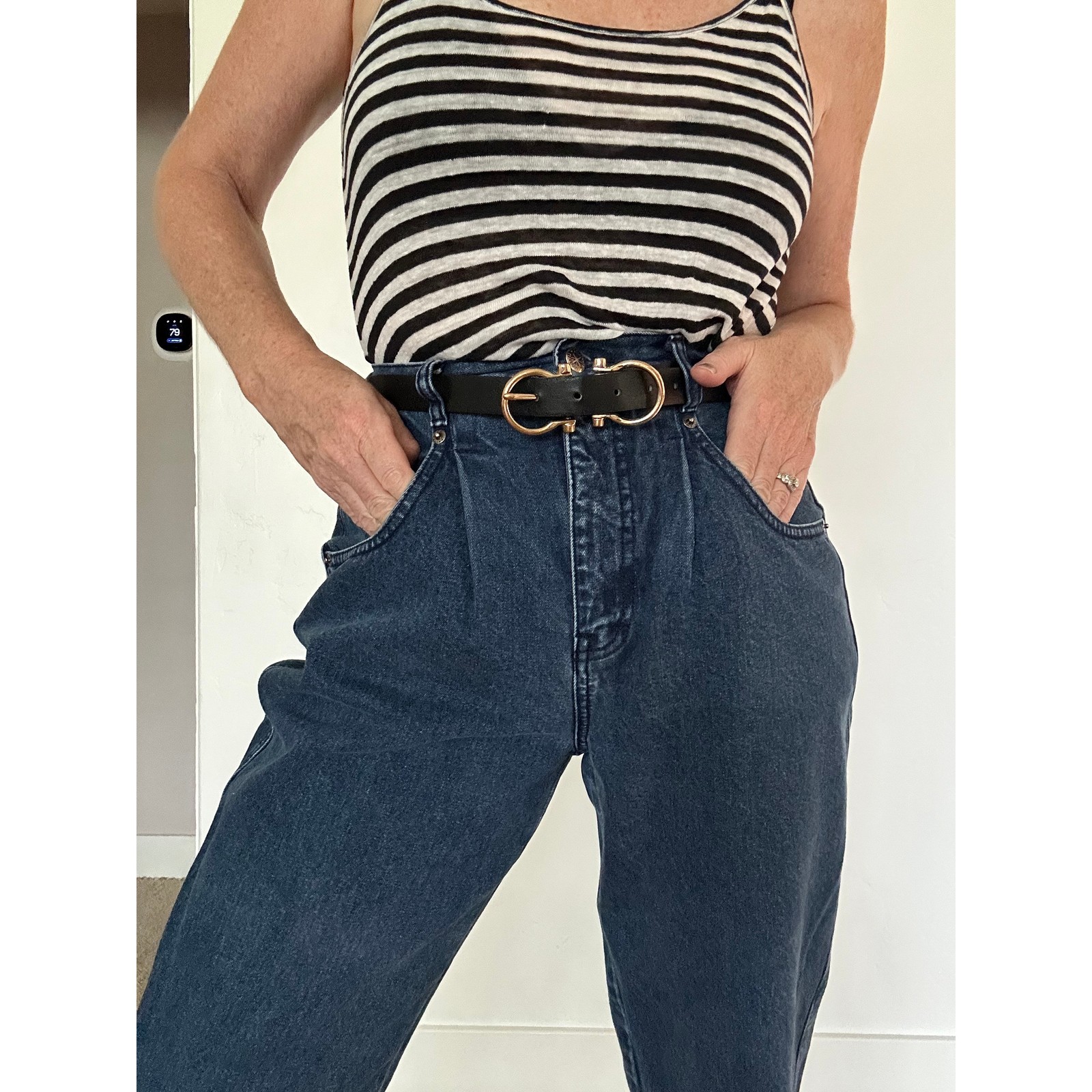 Vintage 80s Dark Wash Cropped Brittania Denim Jeans Waist Size 28 high Rise Vintage 80s Dark Wash Cropped Brittania Denim Jeans Waist Size 28 high Rise