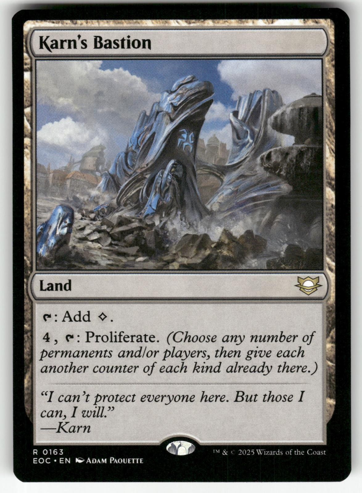 Karn\'s Bastion 163 Rare Commander: Edge of Eternities Magic: The Gathering NM