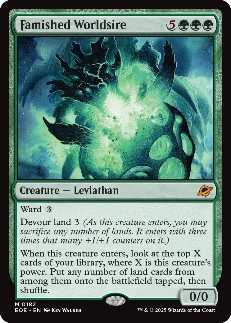 MTG EOE M Famished Worldsire #182 NM