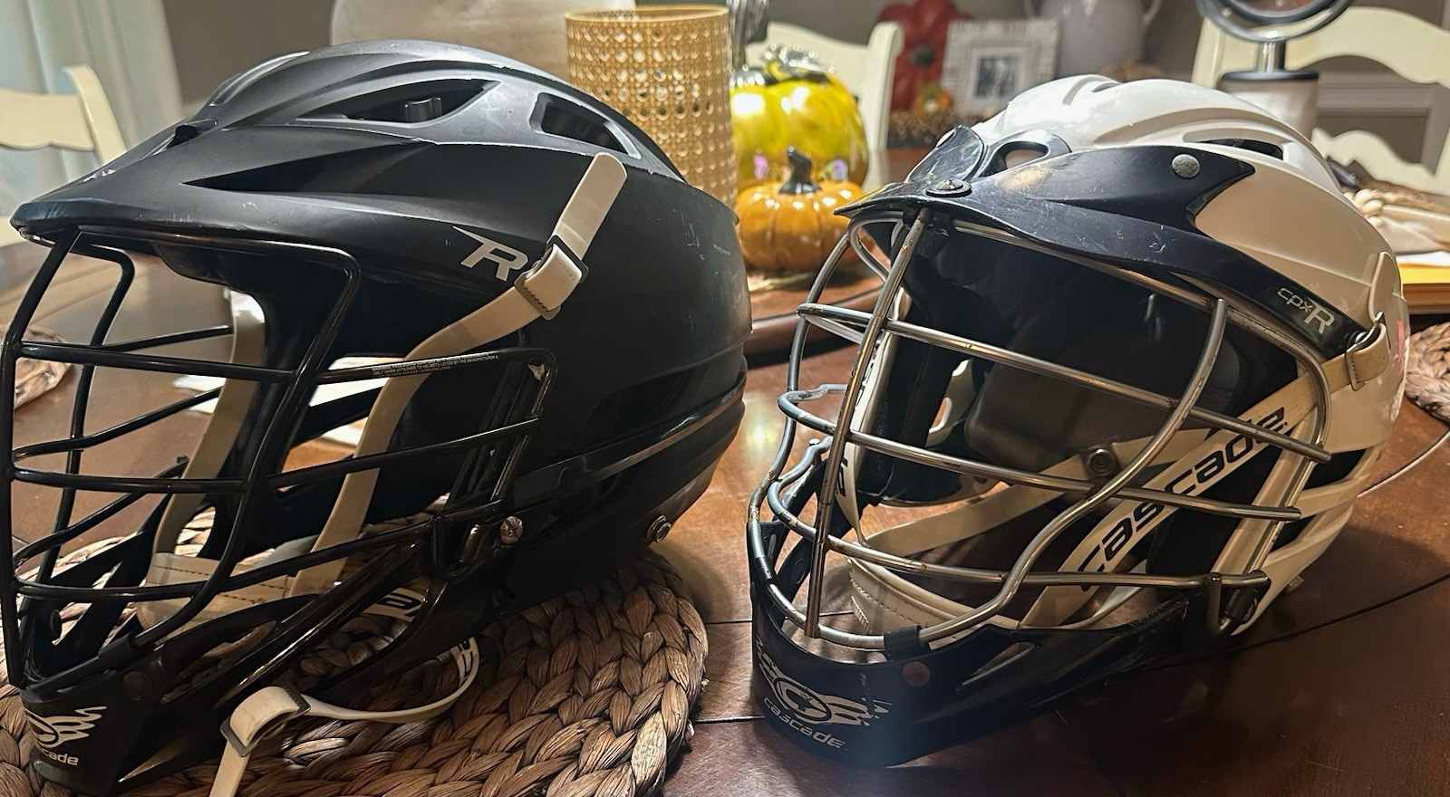 Cascade CPX-R Full Face Lacrosse Helmet NOCSAE Black/White M/L Cascade CPX-R Full Face Lacrosse Helmet NOCSAE Black/White M/L