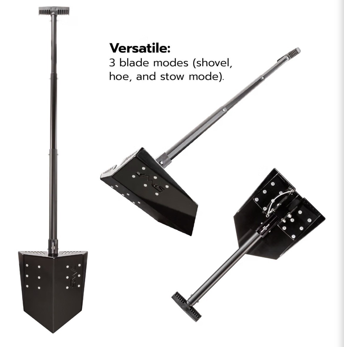 DMOS Delta Shovel + Mount - Collapsible Heavy-Duty Steel