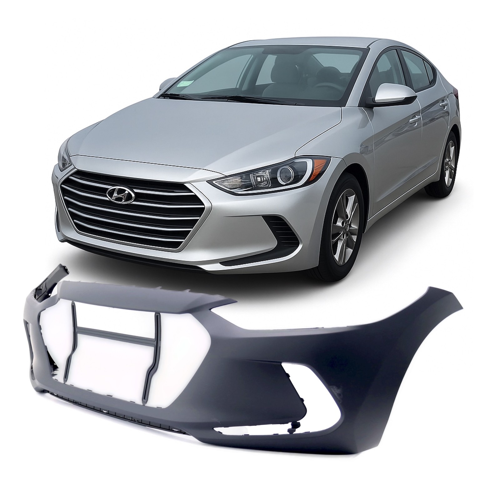 2017-2018 Hyundai Elantra USA Built Front Bumper Cover HY1000215 86510F3000