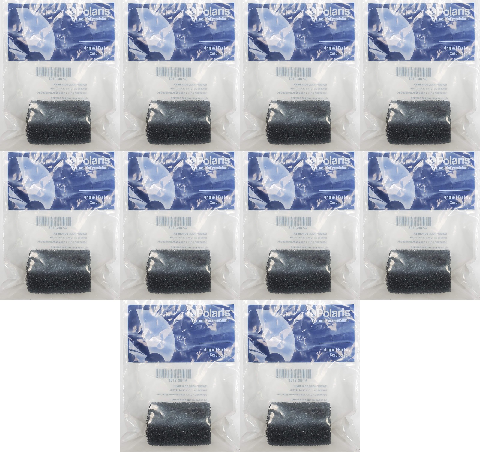 10x GENUINE Polaris Tail Scrubber 9-100-3105 fit 180,280,360,380,480 factoryOEM