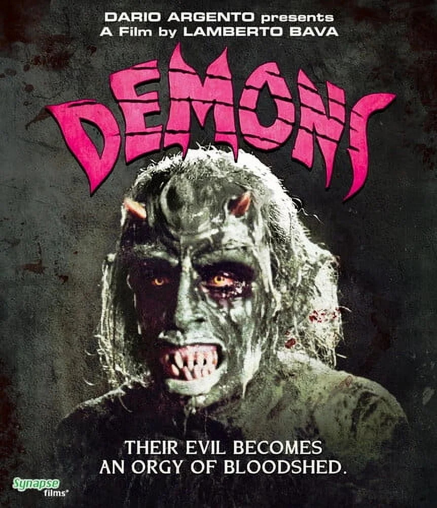 Demons Blu-ray Horror Movie Italian English Audio Cult Gore Film R Rated