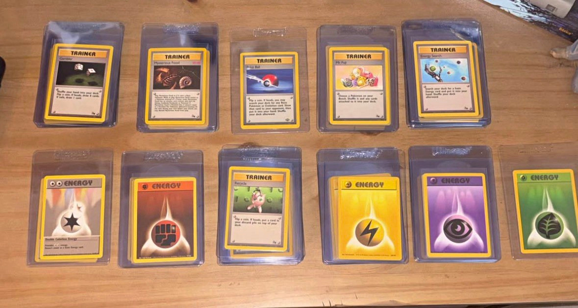 55 Vintage Pokémon Cards – 1999 Base Set, Fossil & Jungle Lot