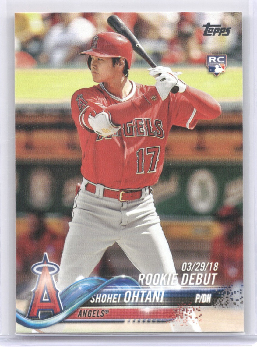 2018 Topps Update Shohei Ohtani RC #US285 Rookie Debut Angels / Dodgers Card 2018 Topps Update Shohei Ohtani RC #US285 Rookie Debut Angels / Dodgers Card