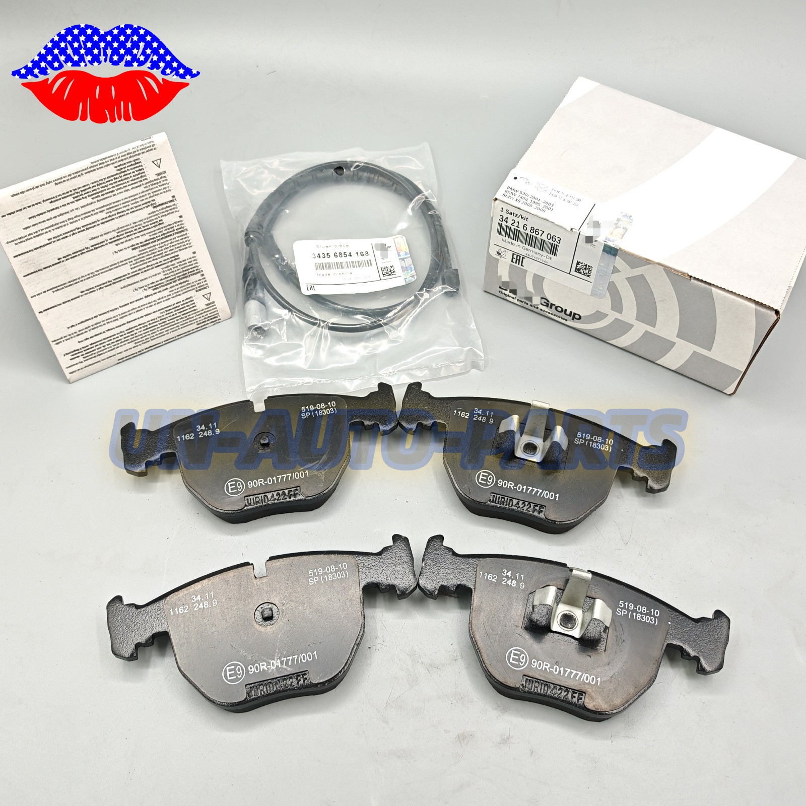 FOR Rolls Royce Ghost, Wraith & NEW OEM Dawn Rear Brake Pad With Sensors US
