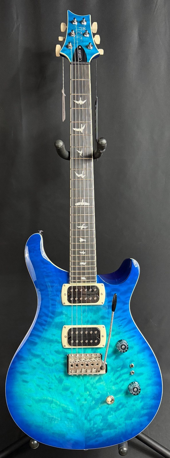 PRS SE Custom 24-08 Quilt Top Electric Guitar Lake Blue w/ Gig Bag