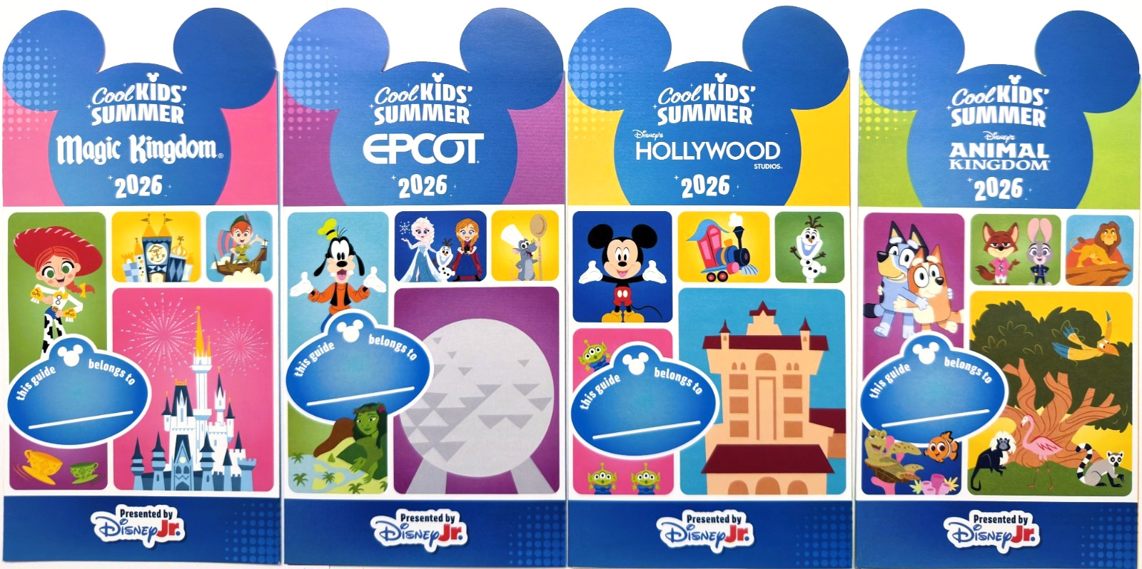 2026 Cool Kids Summer Maps Walt Disney World Park Maps 4 Theme Maps Guide Maps