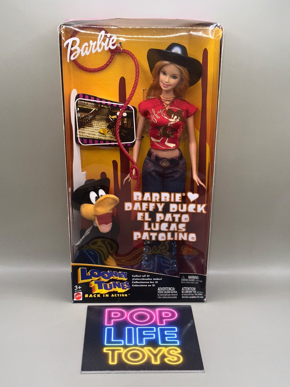 Vintage 2003 Mattel “Barbie Hearts Daffy Duck” #B7039 *NRFB*
