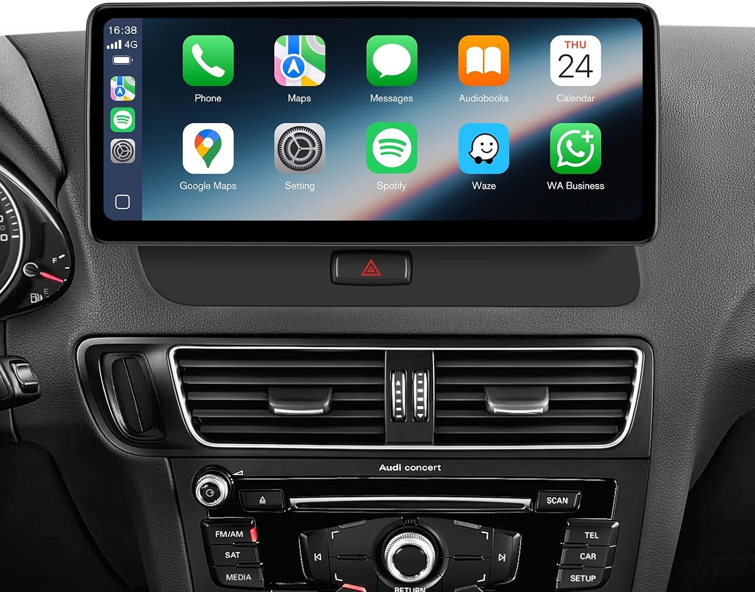 Car Stereo for 09-17 Audi Q5 SQ5 Wireless CarPlay Android Auto IPS Touchscreen