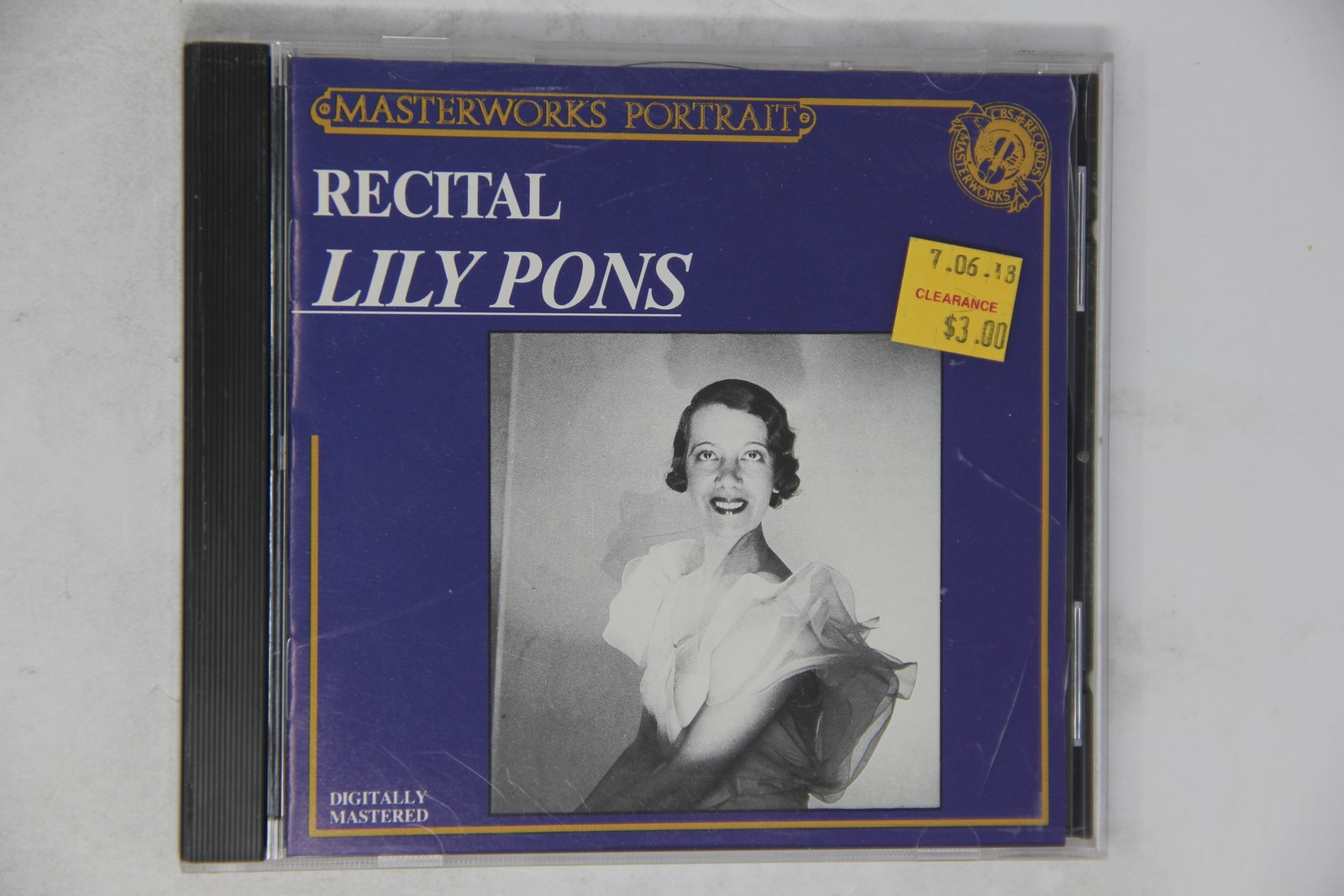 Masterworks Portrait Recital Lily Pons CD Masterworks Portrait Recital Lily Pons CD