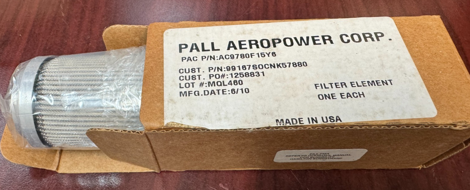 Pall Aeropower Filter Element p/n AC9780F15Y6  NEW SURPLUS