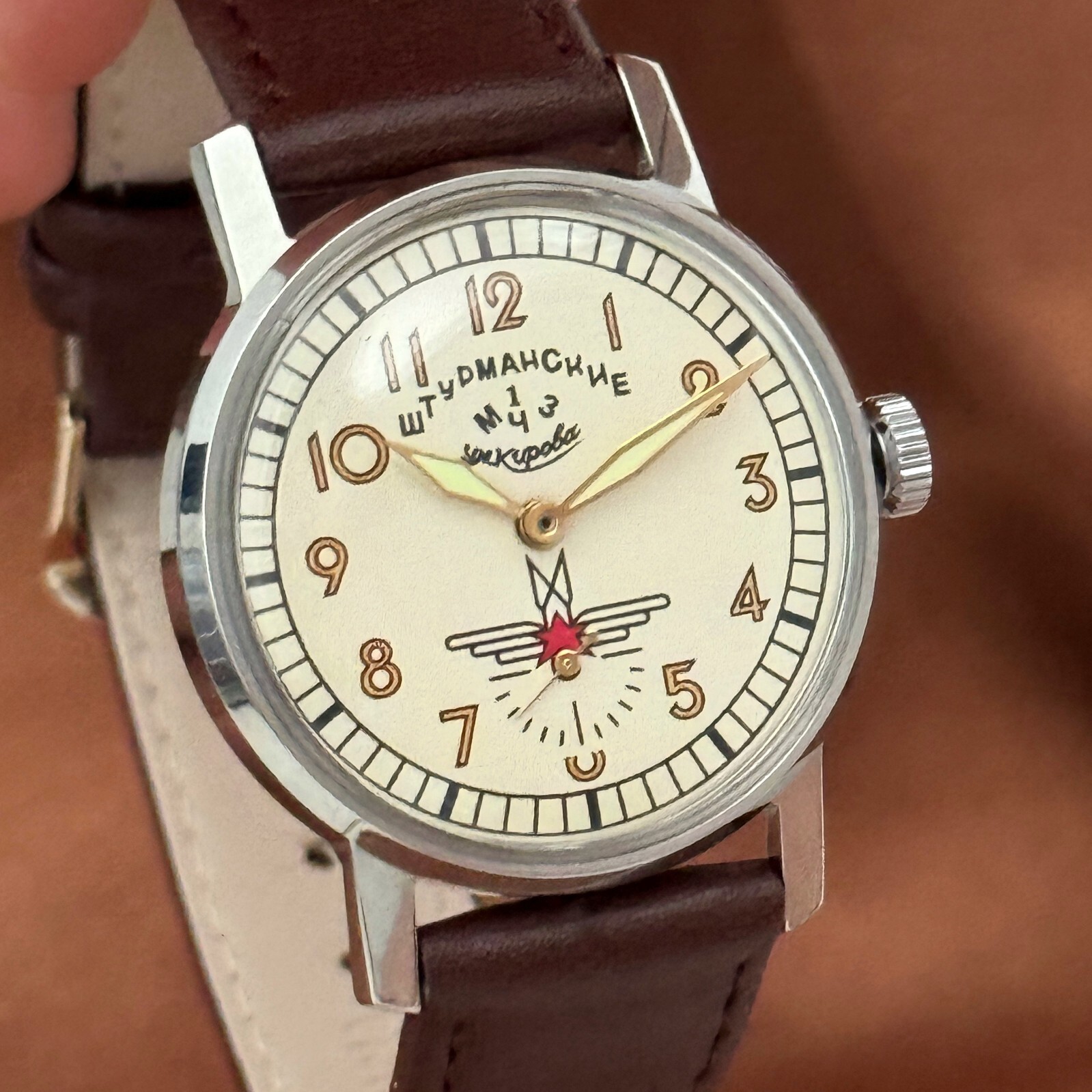 Sturmanskie Vintage Pobeda Wristwatch Soviet Mechanical Watch Yuri Gagarin USSR Sturmanskie Vintage Pobeda Wristwatch Soviet Mechanical Watch Yuri Gagarin USSR