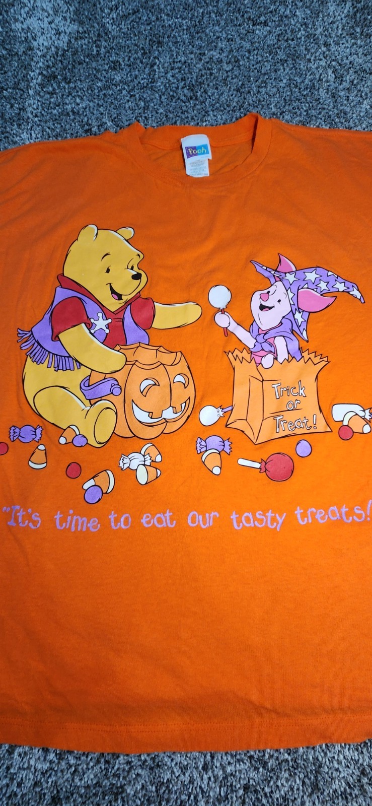 Vintage 90s Disney Winnie the Pooh Halloween Tee XL Deadstock Sun Sportswear
