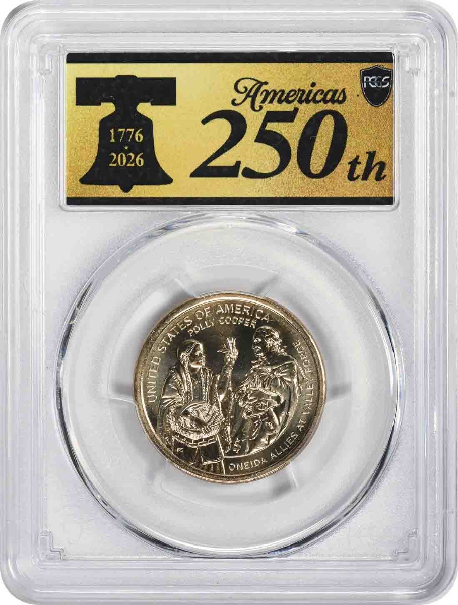 2026-D Sacagawea Native American Dollar Position B MS67 FDOI PCGS Anniv Label
