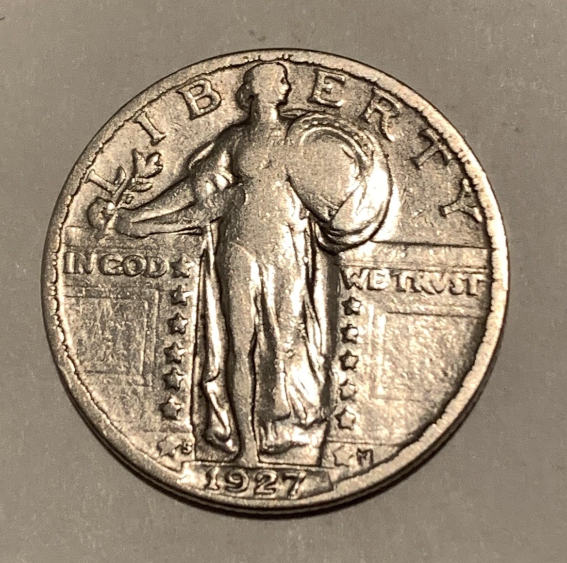 1927-S Standing Liberty Quarter F/VF – Key Date - C00167