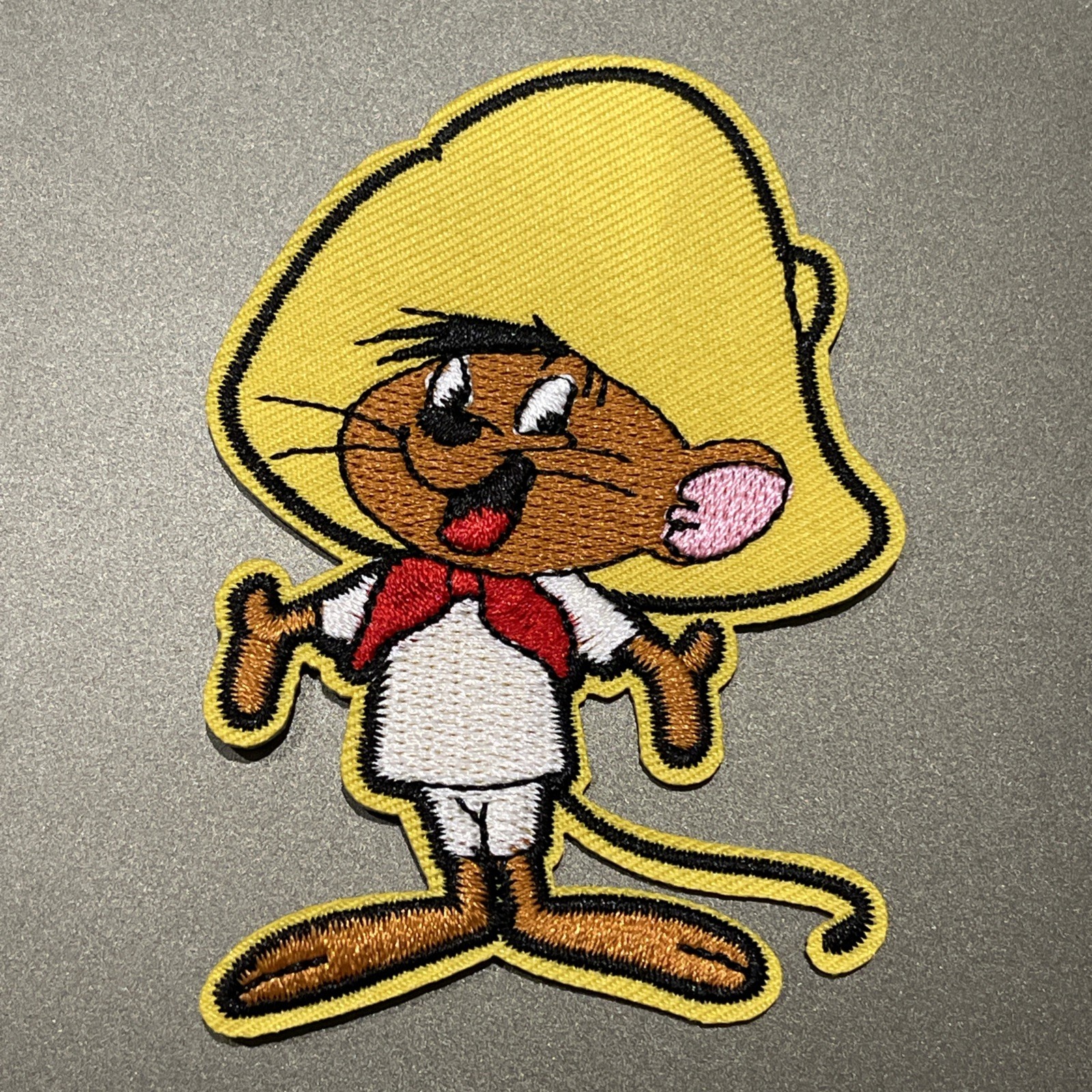 Speedy Gonzales Cartoon Character Mouse Embroidered Iron On Patch 3.5x2.5 Inch