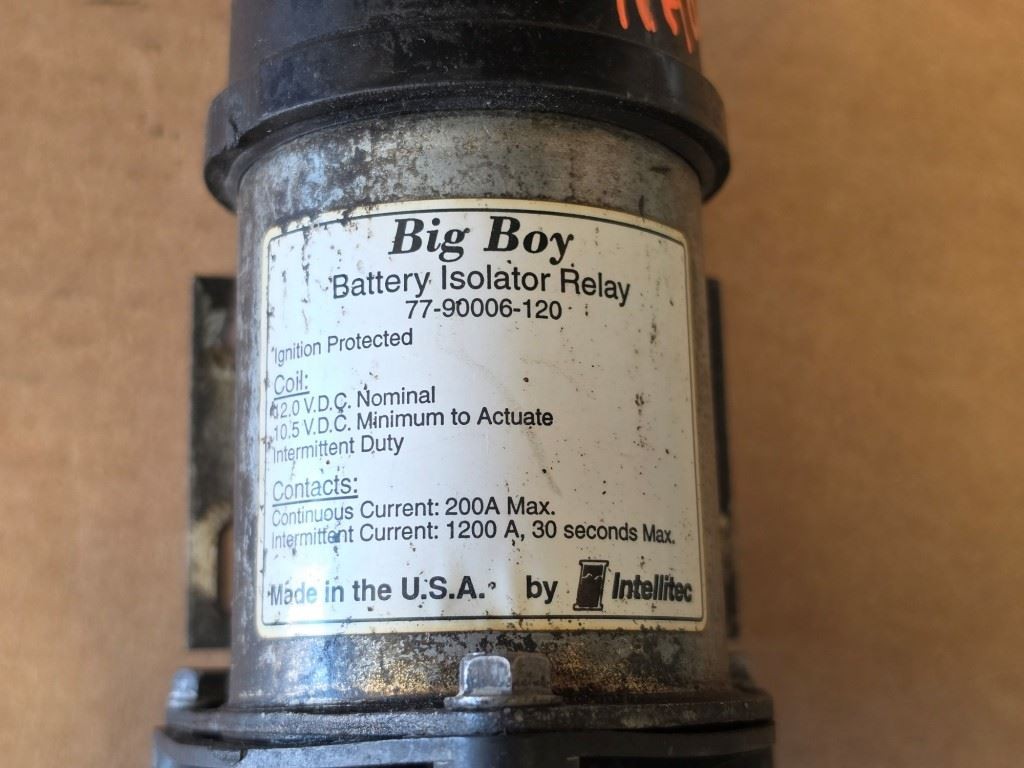 USED BIG BOY BATTERY ISOLATOR 77-90006-120 (SMOKE RESIDUE) from 01 Monaco RV