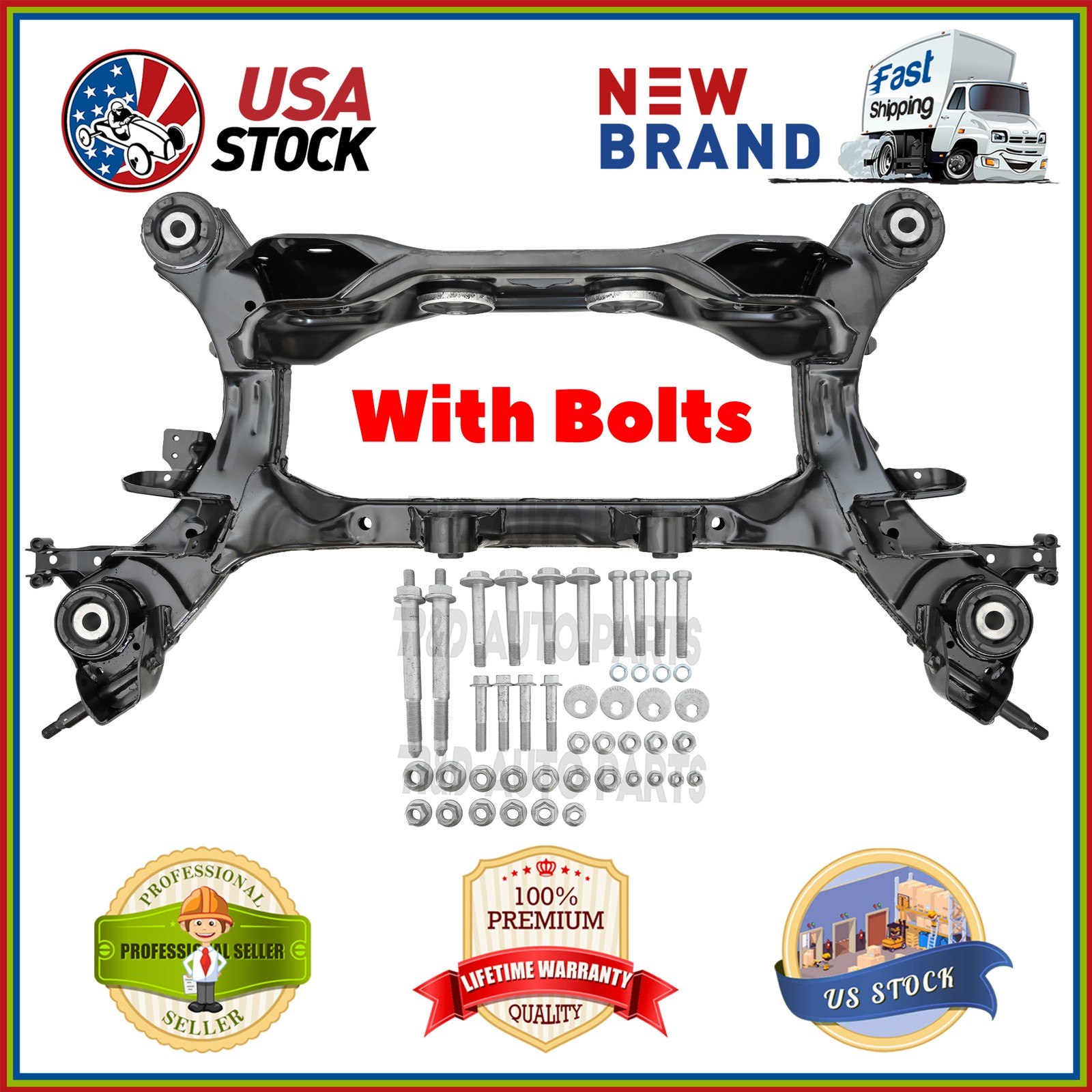 Rear Subframe Crossmember For 11-13 Kia Sorento 2007-2012 Hyundai Santa Fe AWD