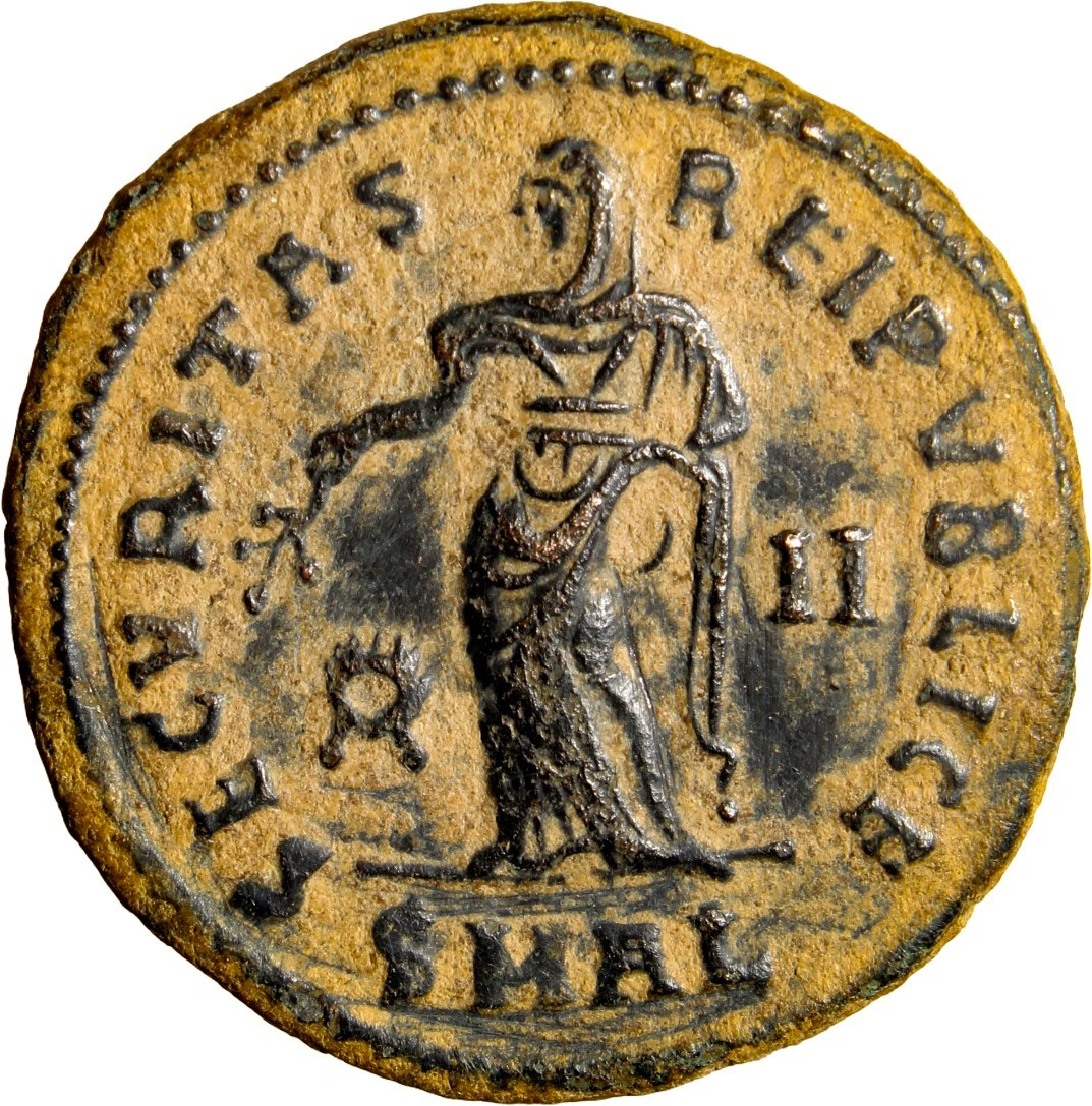 SAINT Helena. Augusta, AD 324-328/30. Æ Follis (18mm) Alexandria Mint Coin