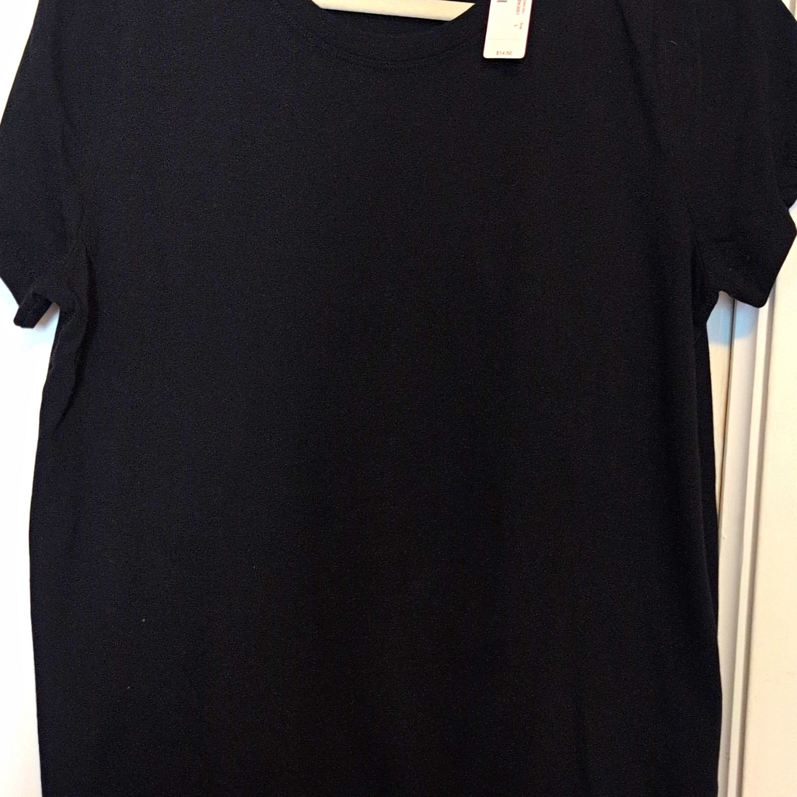 J Crew Women’s Black Solid 100% Cotton Crew Neck Short Sleeve T-Shirt L J Crew Women’s Black Solid 100% Cotton Crew Neck Short Sleeve T-Shirt L