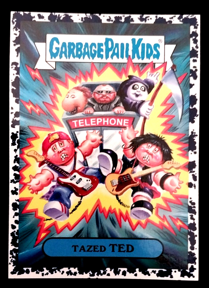 GPK-Tazed TED 1b -Bruised Black-Topps Garbage Pail Kids 2019 -We Hate the 90\'s