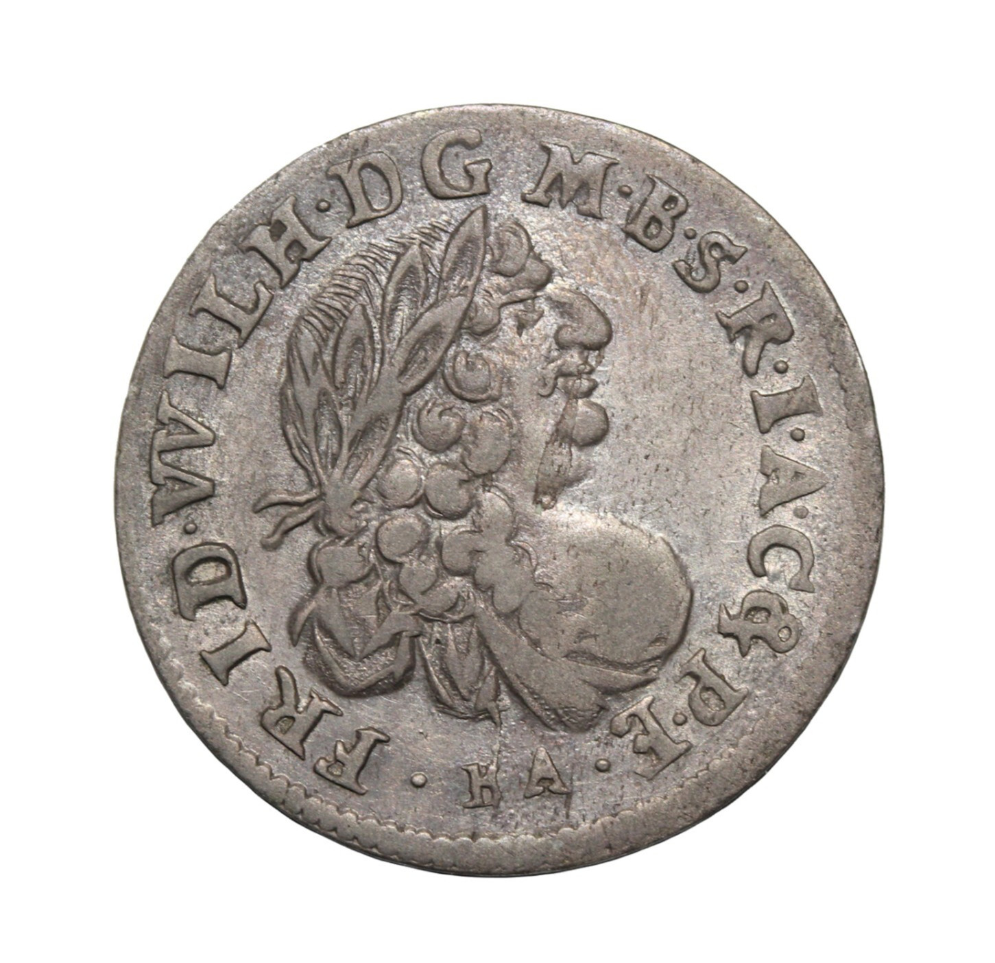 1685 BA German States Brandenburg Silver 6 Groshen Friedrich Wilhelm