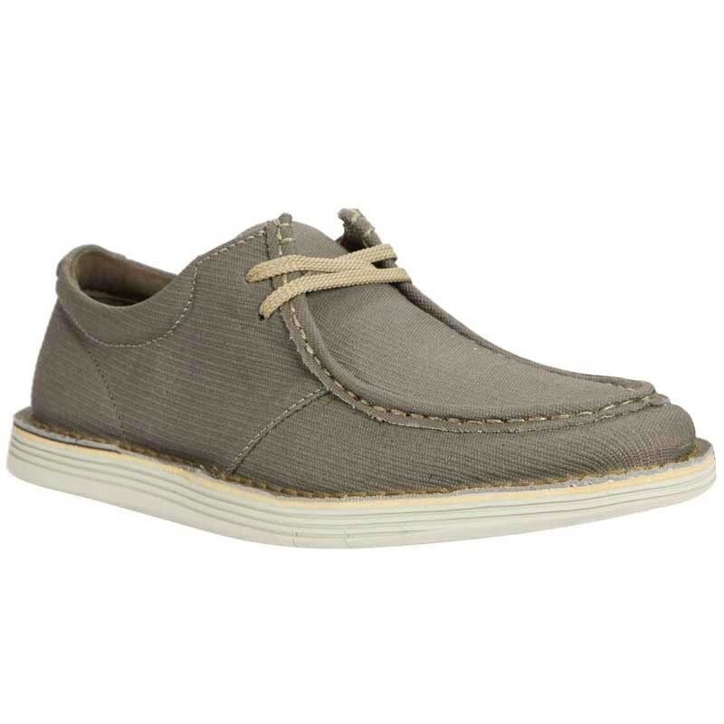 Clarks 15522 Forge Run Shoes Olive Canvas Comfort Pinch Moc Sneakers Mens 8 M