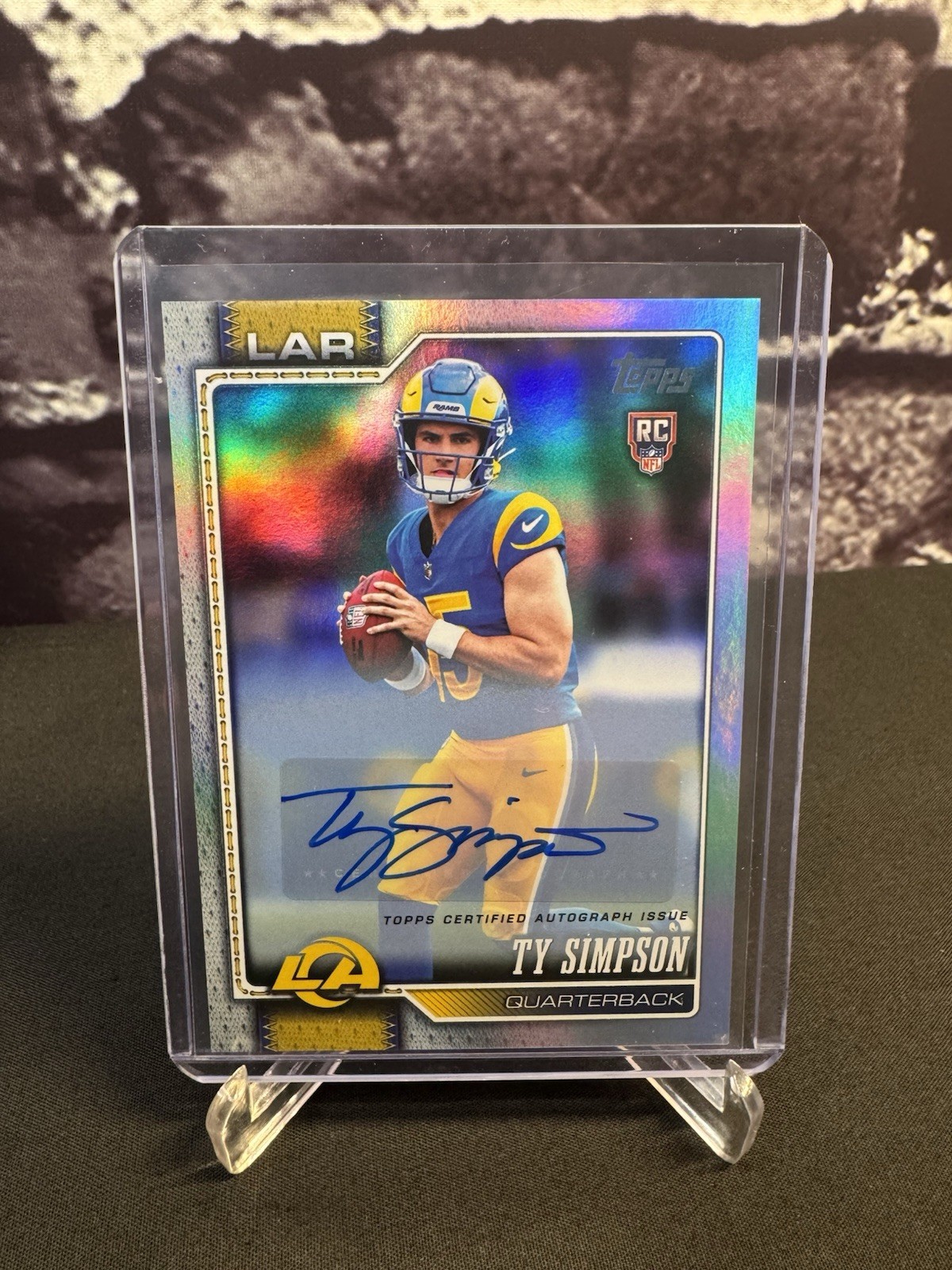 Topps 2026 Ty Simpson Los Angeles Rams Rookie Auto #302 (Certified Issue) Topps 2026 Ty Simpson Los Angeles Rams Rookie Auto #302 (Certified Issue)