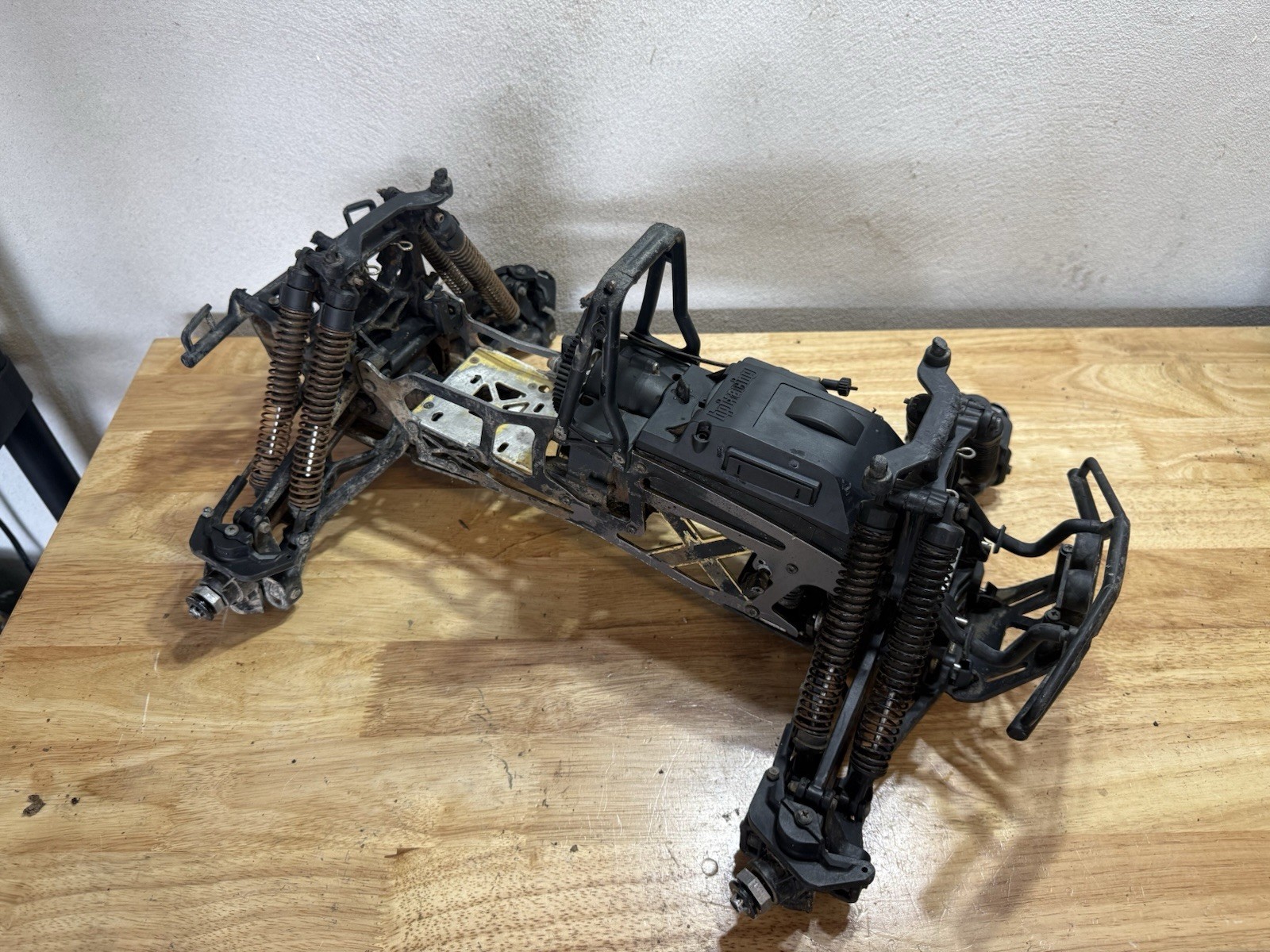 Vintage HPI Savage Nitro RC Monster Truck, Roller for Parts or Repair, Dirty Vintage HPI Savage Nitro RC Monster Truck, Roller for Parts or Repair, Dirty
