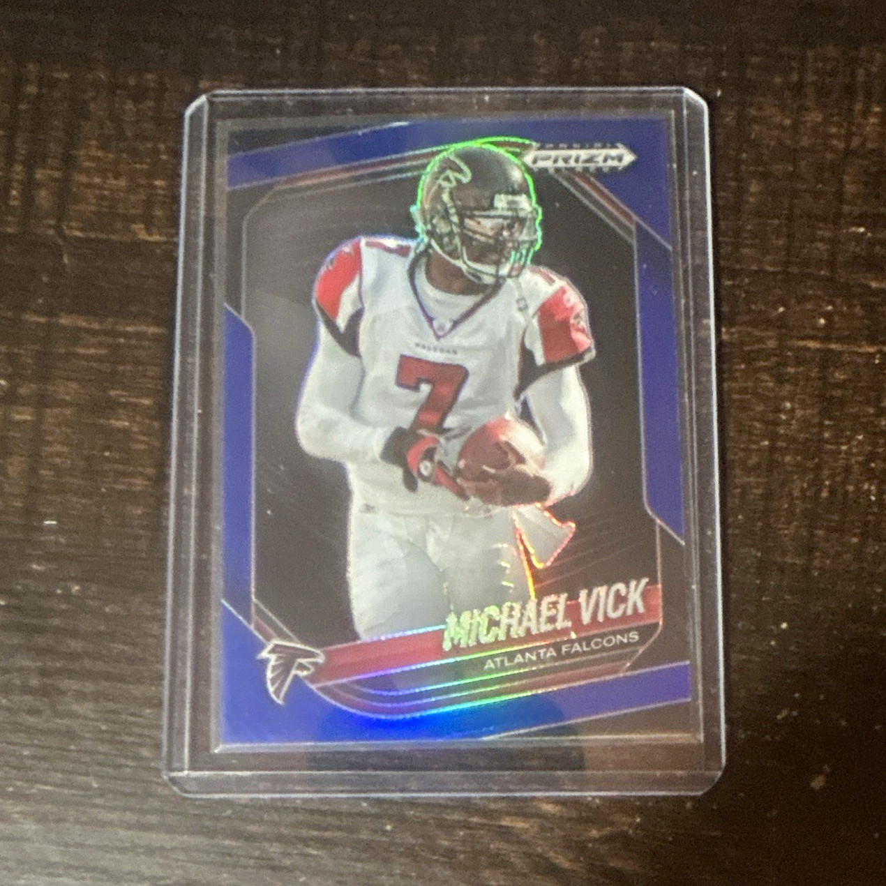 Panini 2025 Prizm Black Michael Vick #5 Blue Parallel #96/199 Atlanta Falcons Panini 2025 Prizm Black Michael Vick #5 Blue Parallel #96/199 Atlanta Falcons