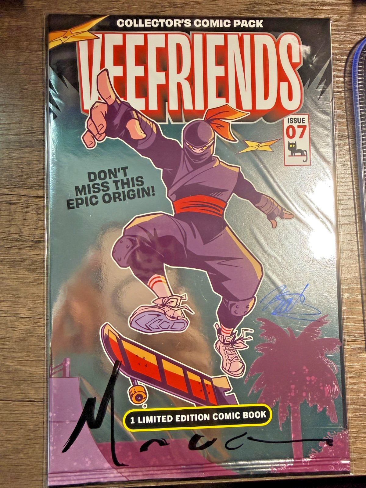 Veefriends Comic Book #7 Notorious Ninja Sealed Blind Bag Singed by David Mack