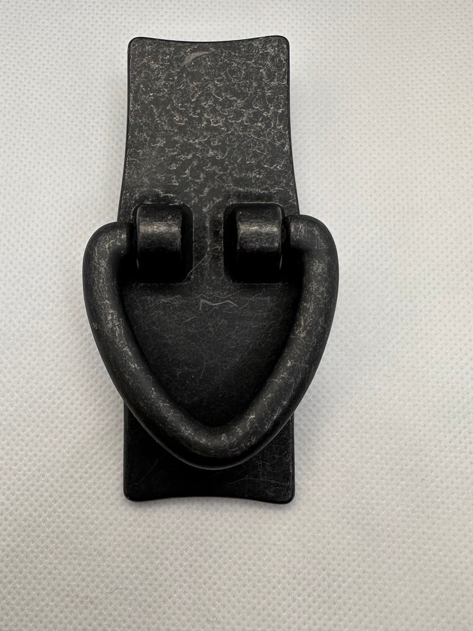 Stickley Style Vertical Mission Drop Cabinet Pull Dark Pewter
