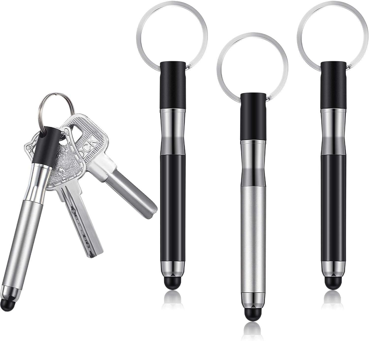 4 Pcs Mini Stylus Pen with Keychain for Touchscreen | Capacitive Tip, Compatible