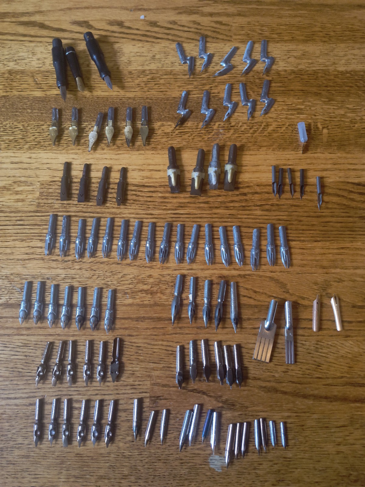 Vintage Calligraphy Dip Pen Nibs Lot of 95 Wm Mitchell Gillott Esterbrook...