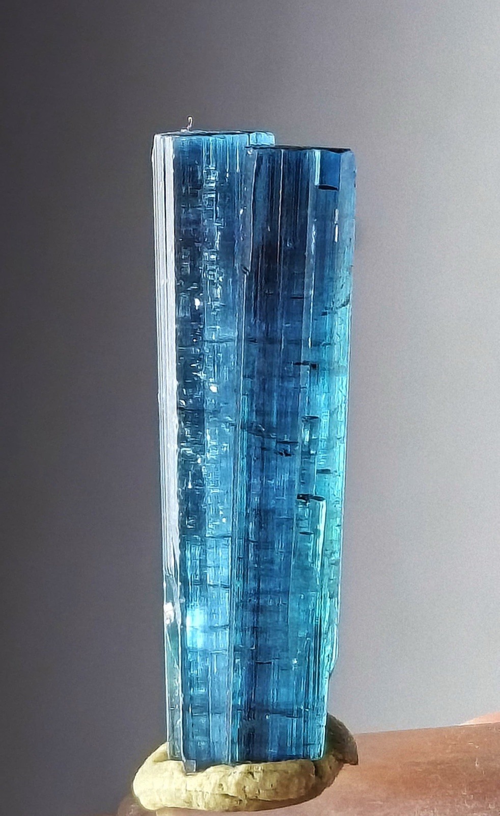 Beautiful An Amazing Ink Blue Indicolite Color Tourmaline Crystal From Afg Beautiful An Amazing Ink Blue Indicolite Color Tourmaline Crystal From Afg