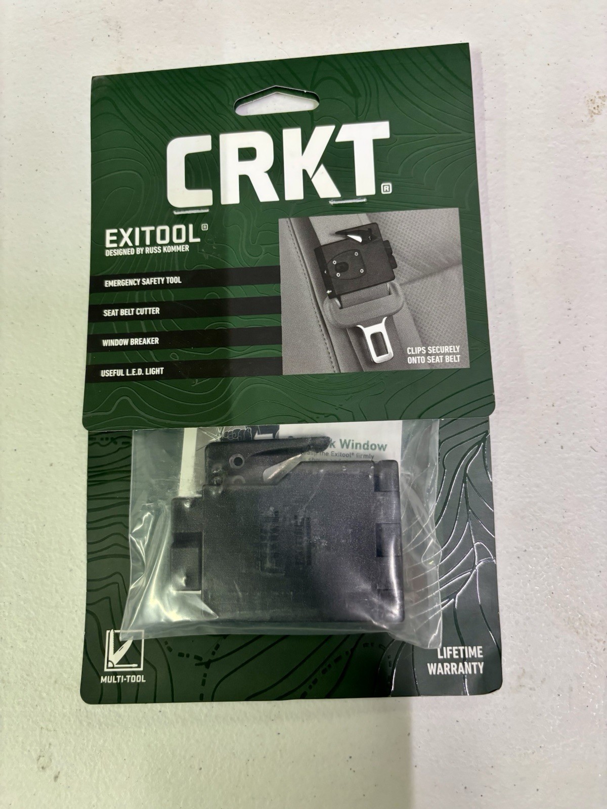 CRKT Designed by Russ Kommer Exitool 9030 Emergency Safety Tool Sealed
