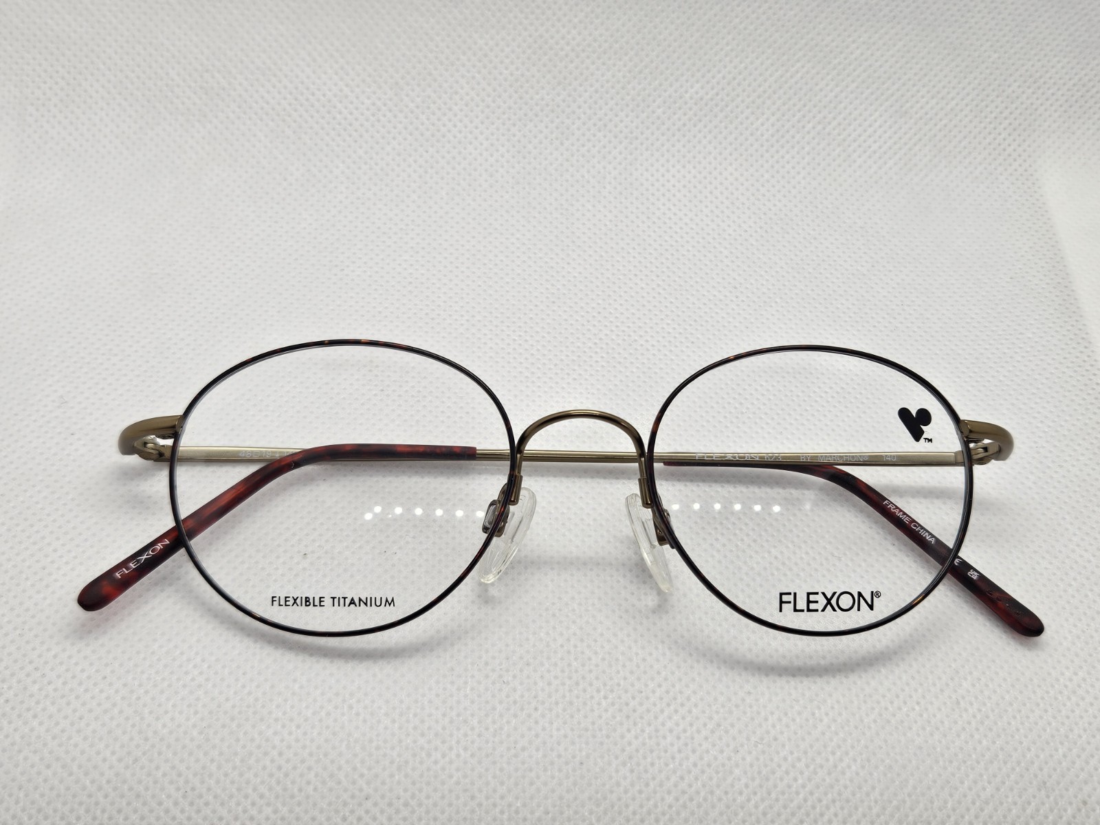 Flexon 623 Tortoise Bronze Round 46-19-135 Flexible Titanium Eyeglasses Flexon 623 Tortoise Bronze Round 46-19-135 Flexible Titanium Eyeglasses