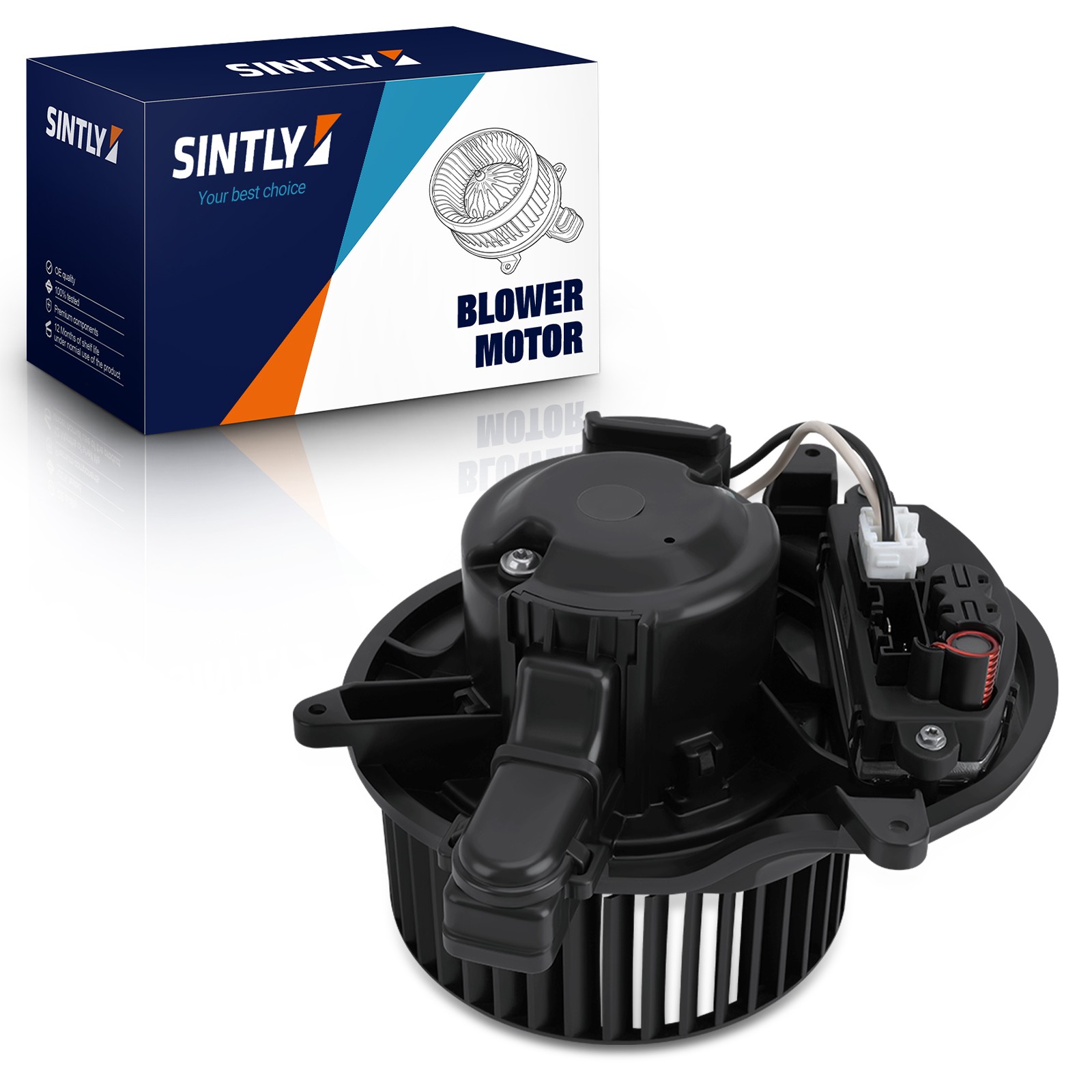 SINTLY HVAC Blower Motor w/ Wheel for Chevrolet Silverado 1500 GMC Sierra 19-25