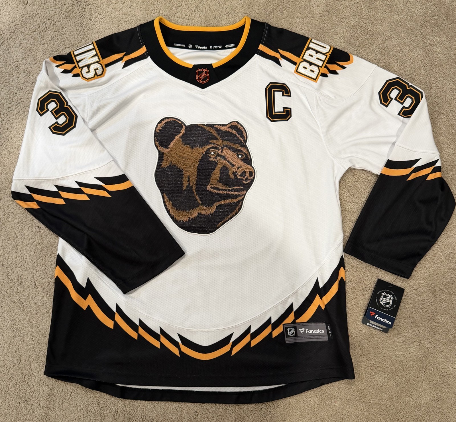 Size XL Fanatics Breakaway Boston Bruins Retired P Bergeron \ Size XL Fanatics Breakaway Boston Bruins Retired P Bergeron \