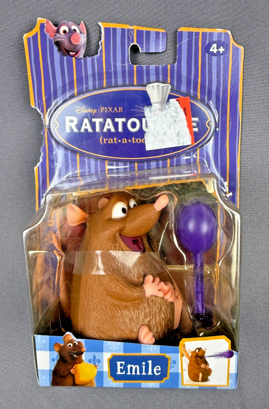 VTG Disney Pixar Ratatouille Emile Figure Mattel 2006 NRFB