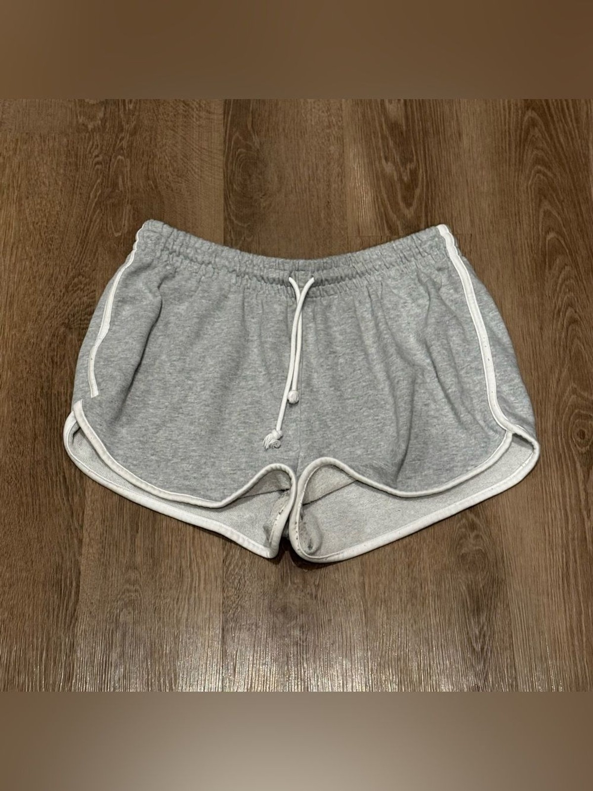 Arizona Jean Company Gray Athletic Shorts with White Trim Arizona Jean Company Gray Athletic Shorts with White Trim