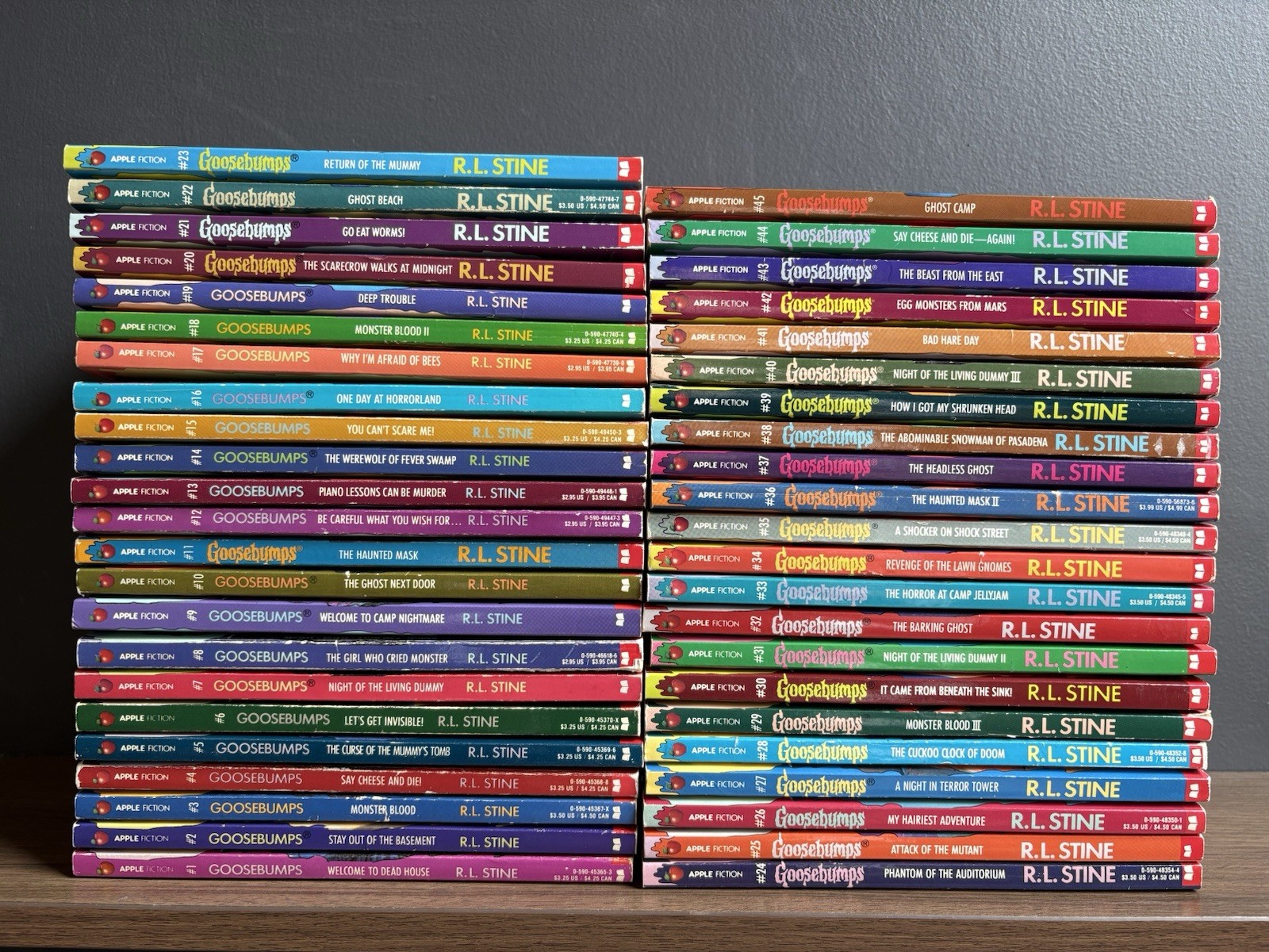 Goosebumps #1-45 Set Original Series Books 1st Edition 1992-1996 VG+ Like New