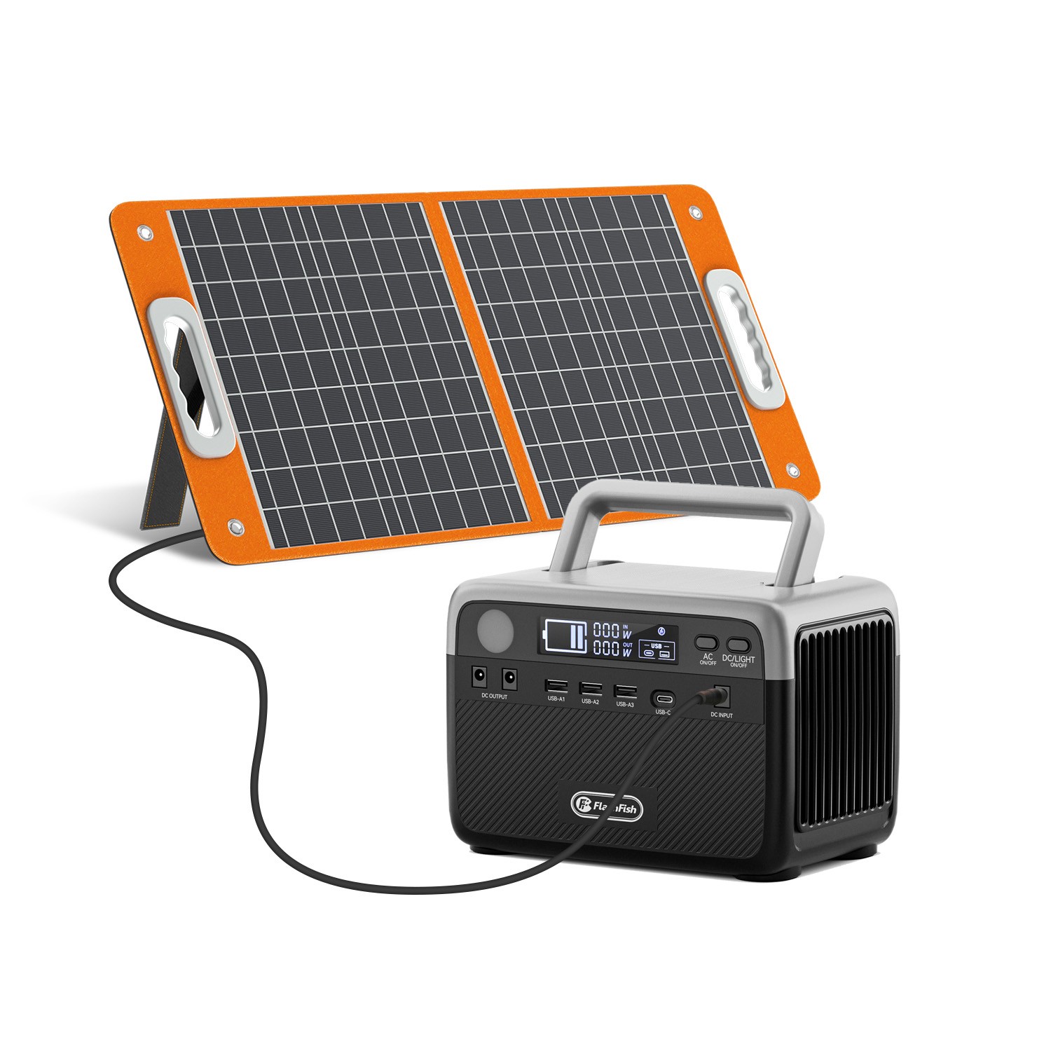 Flashfish 300W Solar Generator 230.4Wh Lifepo4 Optional with Solar Panel 60W 18V Flashfish 300W Solar Generator 230.4Wh Lifepo4 Optional with Solar Panel 60W 18V
