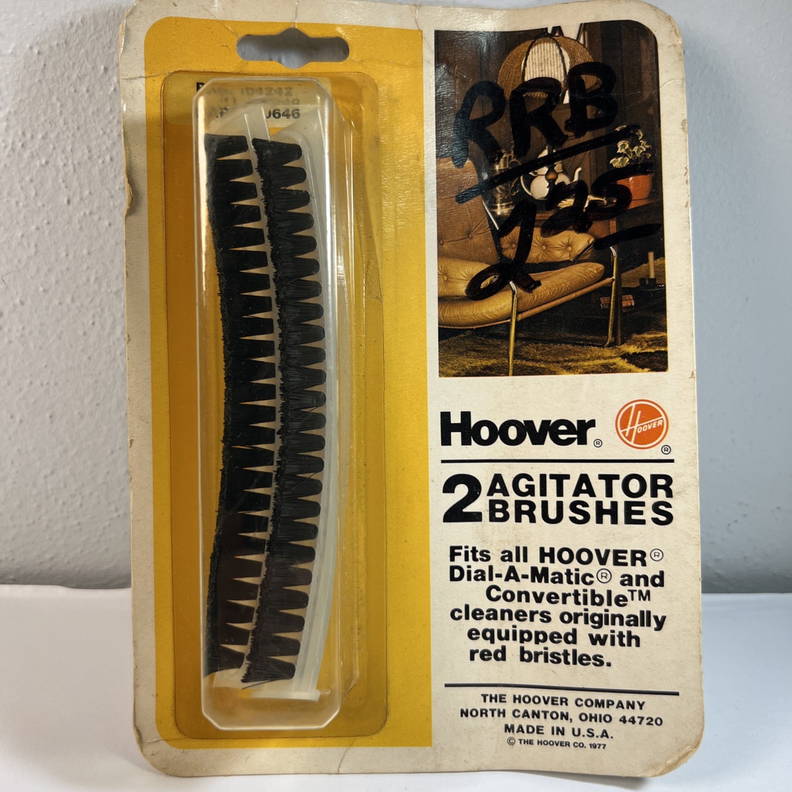 Vintage Hoover Dial A Matic & Convertible Agitator Brushes 1977 # 160646 NEW Pkg
